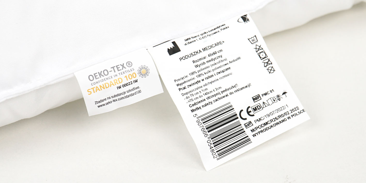 Poduszka 40x60 medicare płaska